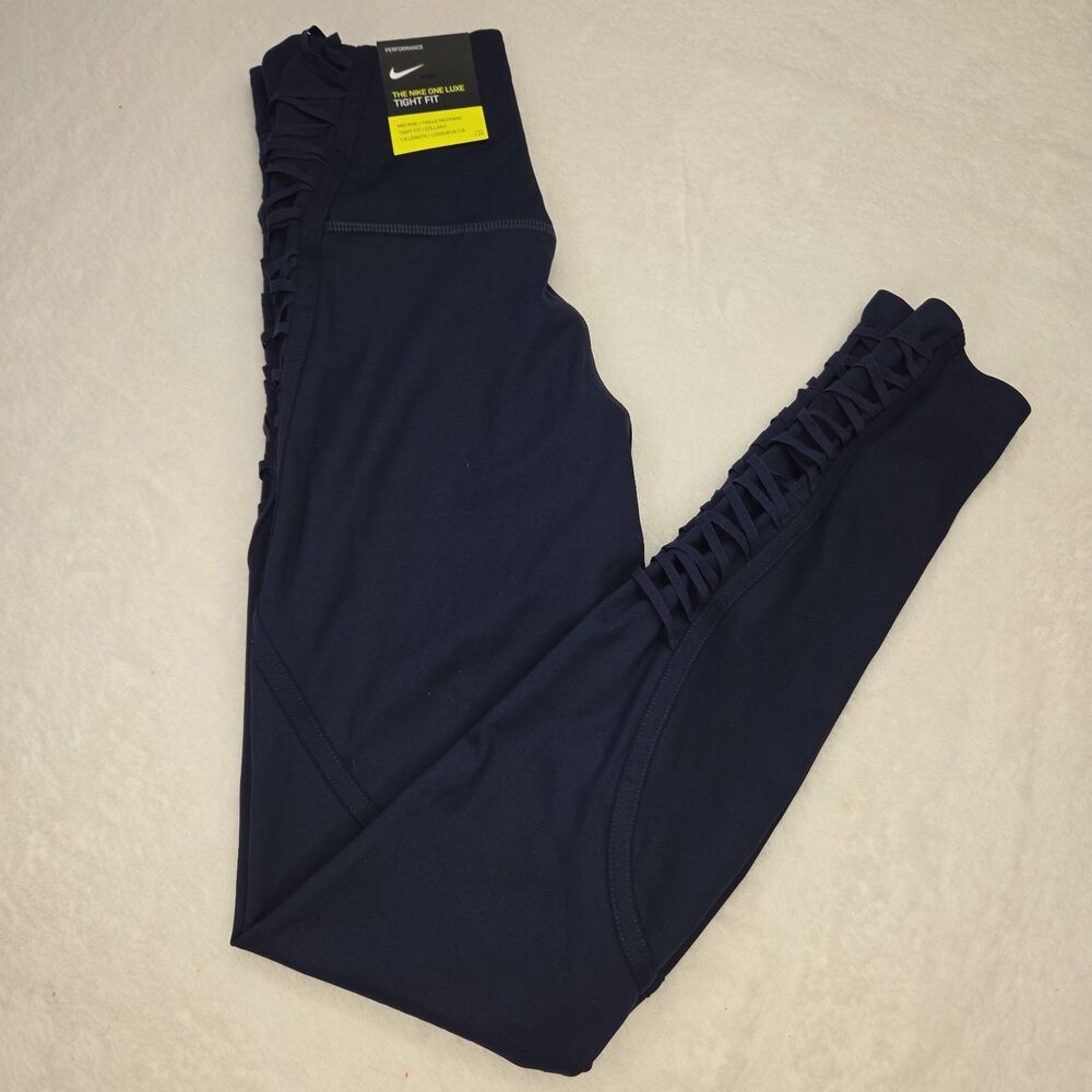 Nike One Luxe Tight Fit Leggings - Size XS- NWT Blue